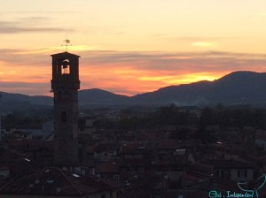Sunset from the Torre Guigini