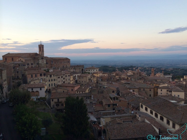 Sunset over Montepulciano