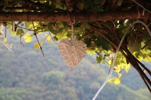Tuscan wedding decoration heart