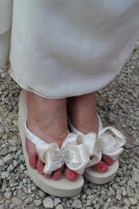 Wedding flip flops